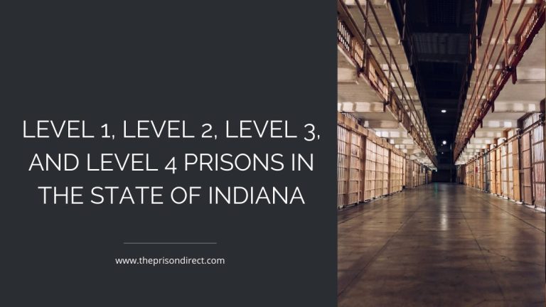 Level 1, Level 2, Level 3, and Level 4 Prisons in the State of Indiana