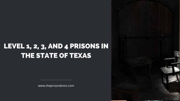 Level 1, 2, 3, and 4 Prisons in the State of Texas