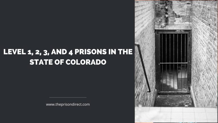Level 1, 2, 3, and 4 Prisons in the State of Colorado