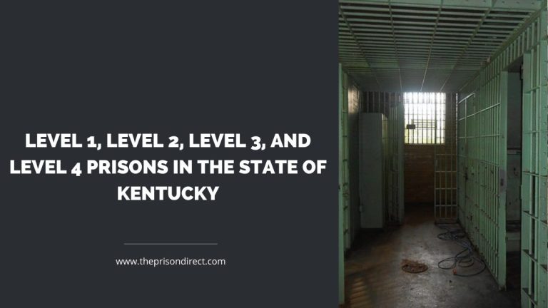 Level 1, Level 2, Level 3, and Level 4 Prisons in the State of Kentucky