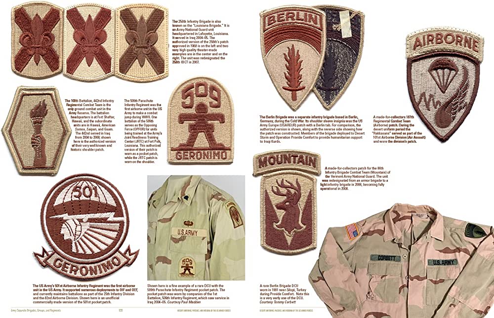 desert uniforms patches and insignia of the us armed forces